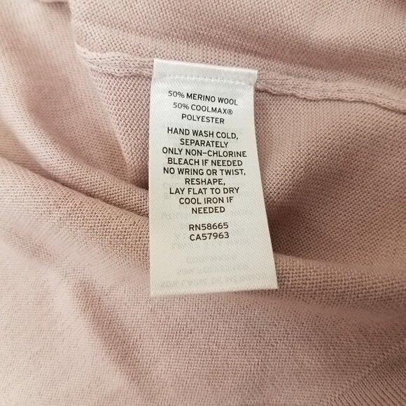 NEW Nordstrom Men's Shop L Merino Wool Pullover Sweater in Pink Antique - Picture 8 of 9